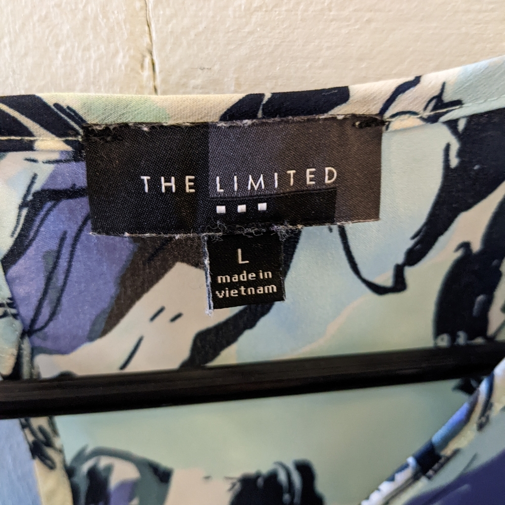 Limited navy and teal blouse - Picture 2 of 2